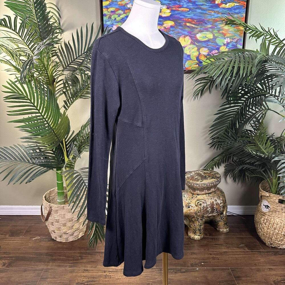 Aventura Jersey Dress women M Black in Cotton, Viscose , Spandex long sleeve